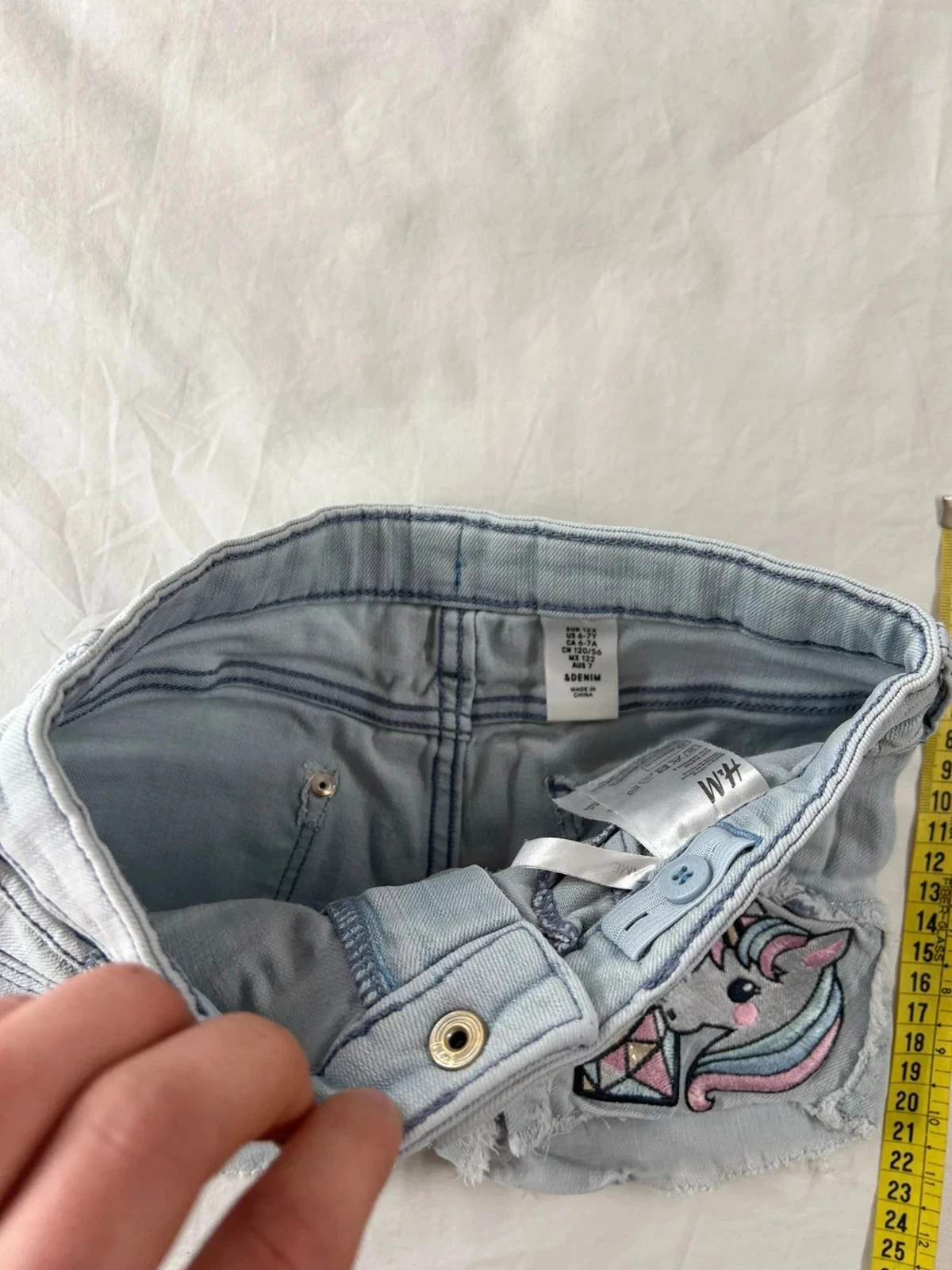 Light blue denim shorts h&m – photo 4